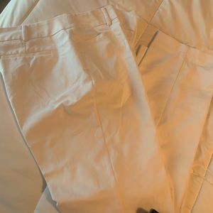 New York and company 7th avenue boot cut white pants size  14T